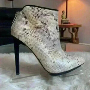 Michael Antonio Snakeskin Ankle Boots Sz 10